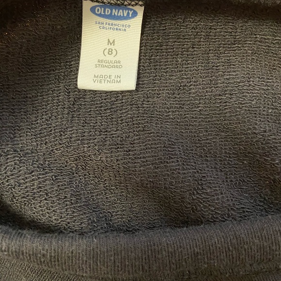 Old Navy girls Sweatshirt black. Size: 8 girl. - Picture 3 of 5